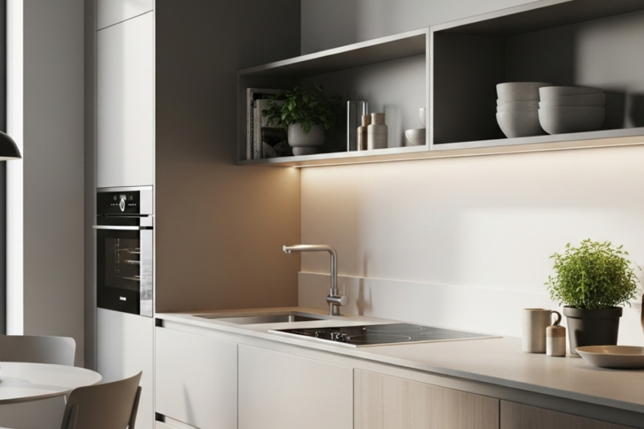 kitchen set minimalis apartemen